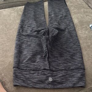 Athleta Black Heathered High-Rise Leggings